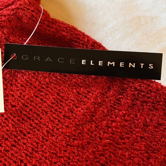 Grace Elements red short sleeved pullover - Picture 2 of 4